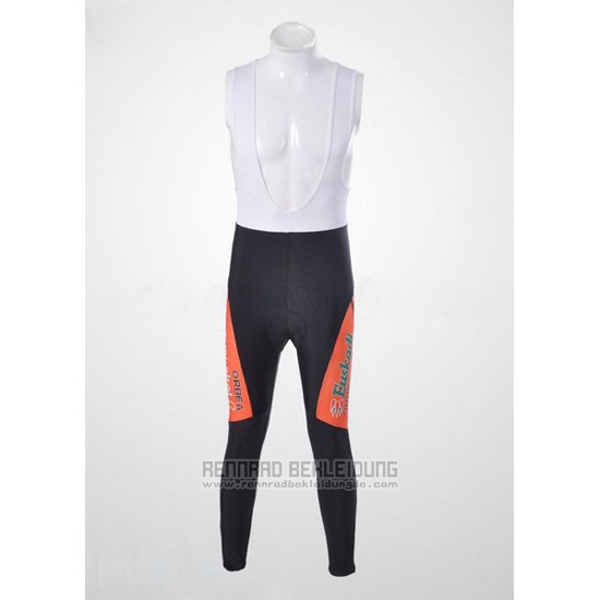 2011 Fahrradbekleidung Euskalte Orange Trikot Langarm und Tragerhose